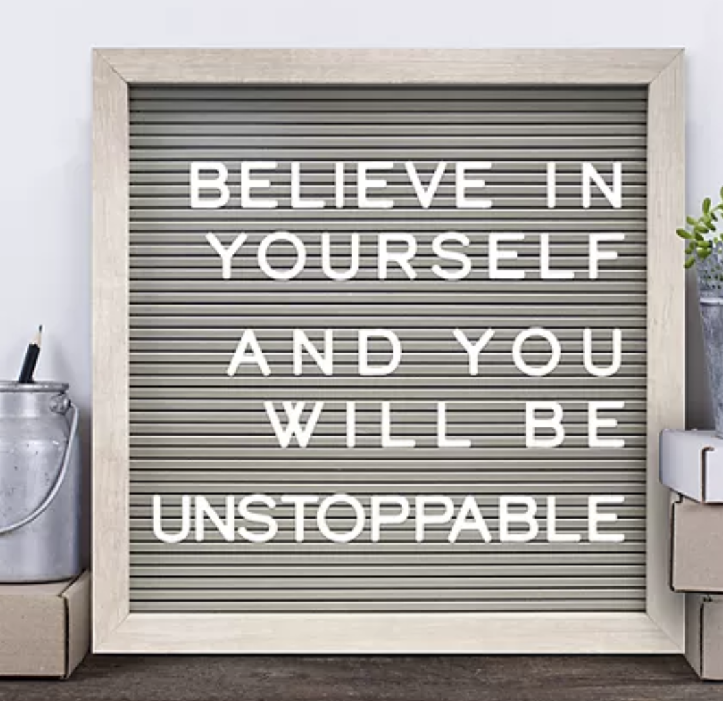 12" by 12" Gray Letter Board Wall Decor, Just $12.74 (Originally $30